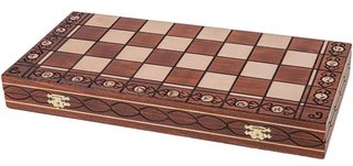 Ajedrez artesanal de madera plegable.Venta en mano