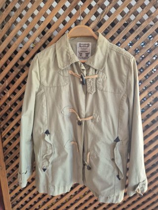 Chaqueta Stradivarius Verde Militar Talla M
