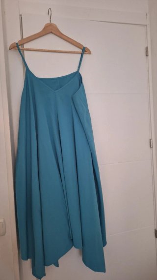 Vestido largo azul