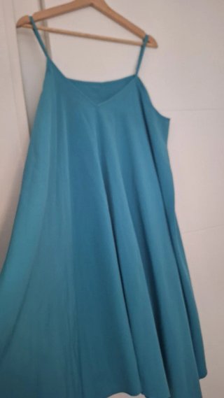Vestido largo azul