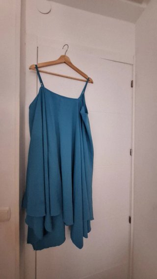 Vestido largo azul