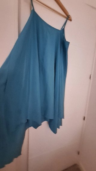 Vestido largo azul