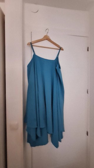 Vestido largo azul