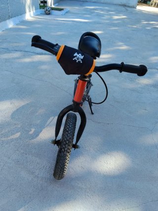 Bici sin pedales 12" naranja