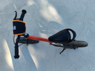 Bici sin pedales 12" naranja
