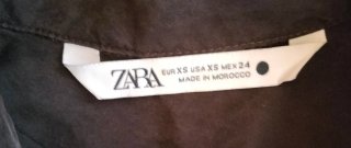 Camisa Zara Seda Marrón Talla XS