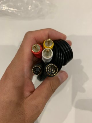 Cable AV S-Video dorado para SEGA Saturn