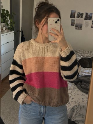 Jersey de lana multicolor