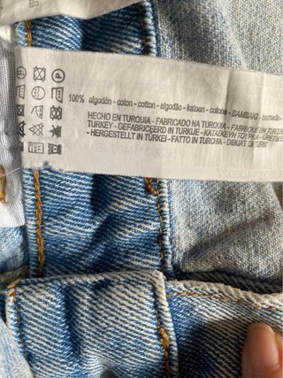 Peto vaquero Pull&Bear azul claro talla S