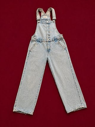 Peto vaquero Pull&Bear azul claro talla S