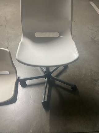 Silla de estudio blanca + asiento extra regulable
