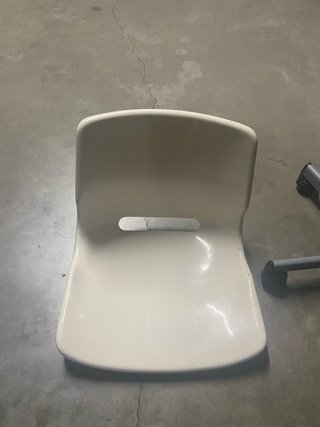 Silla de estudio blanca + asiento extra regulable