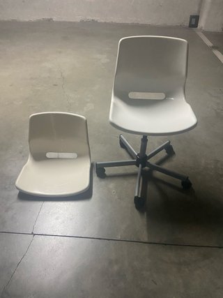 Silla de estudio blanca + asiento extra regulable