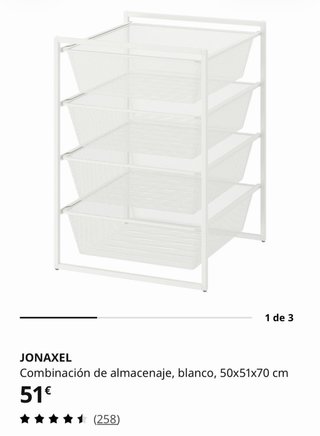 2 Cajoneras Almacenaje Ikea JONAXEL