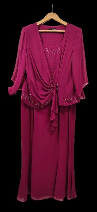 Vestido de ceremonia frambuesa
