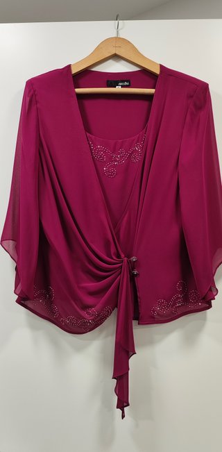 Vestido de ceremonia frambuesa