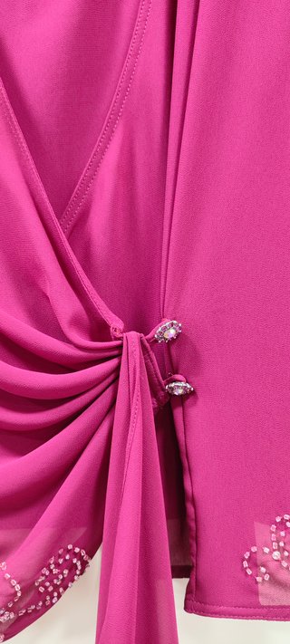 Vestido de ceremonia frambuesa