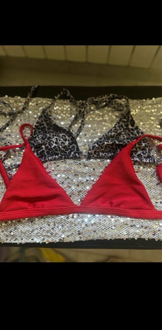 Costume da bagno bikini stampa leopardata