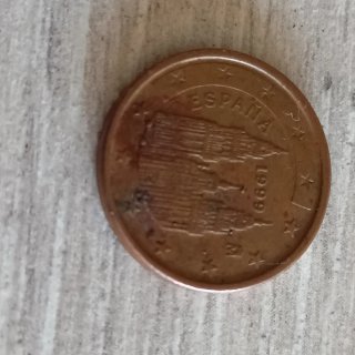 Moneda 1 Céntimo Euro España 1999