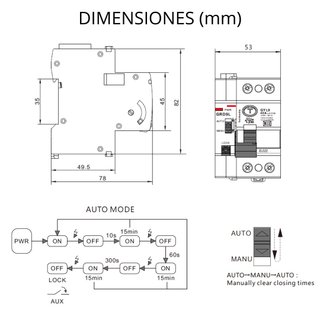Diferencial autorrearmable 40A 30MA 2P