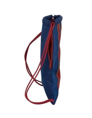 Gymsack azul y rojo con cremallera