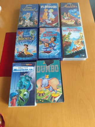 8 Películas VHS Disney Originales