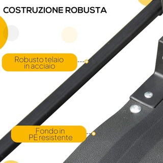 Rimorchio per bicicletta da 70 litri con 2 ruote da 40 cm, 2 riflettori e bandiera, carrello per biciclette in acciaio e PE, capacità di carico 40 kg, 125 x 64 x 53,5 cm, nero