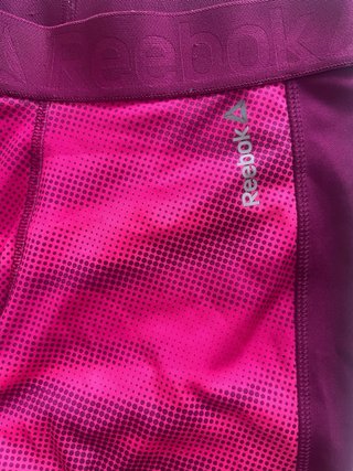 Leggings fitness estampados rosa Reebok