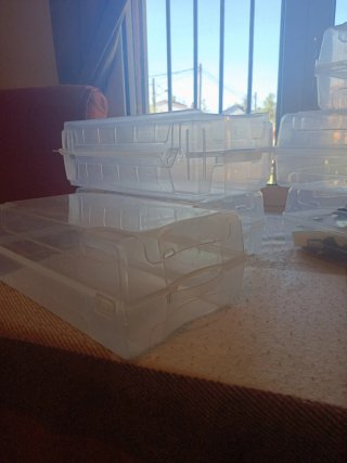 Lote 7 Cajas transparentes para almacenar lo que q