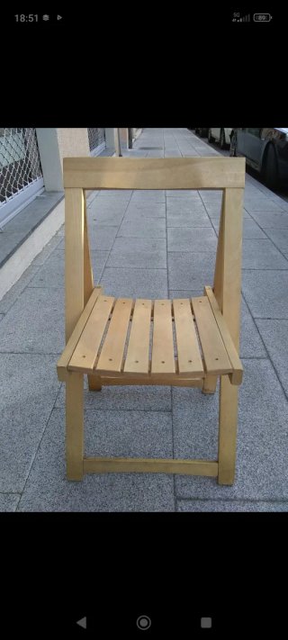 Silla de Madera Plegable
