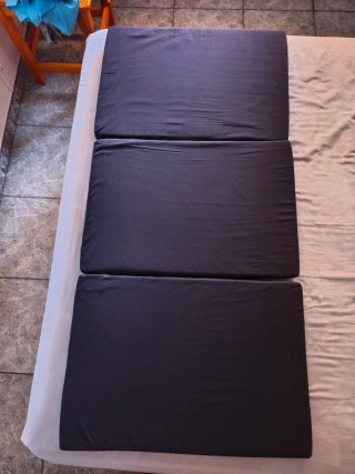 Cuna de viaje portátil con colchón