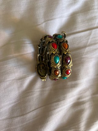 Bracciale Serpente Elastico Vintage Gemme