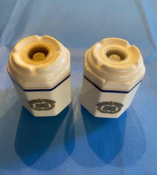 CONJUNTO DE SALERO Y PIMENTERO DE WAGON LITS