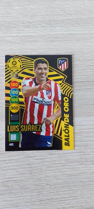Luis Suárez Adrenalyn 20-21 Balón de Oro y normal