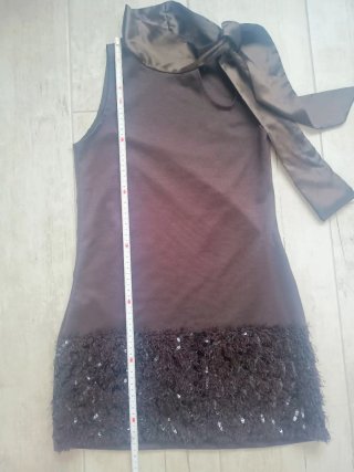 Vestido marrón chocolate