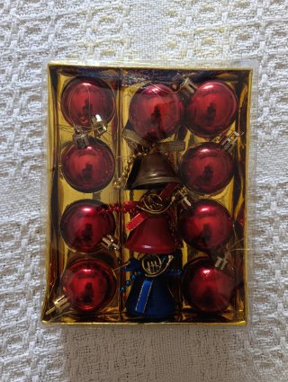 Bolas de Navidad Rojas y Doradas