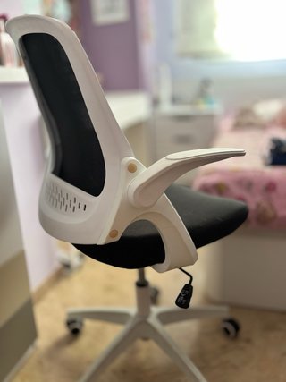 Silla de oficina Hbada negra y blanca