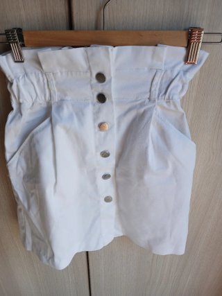 Falda Zara Blanca Talla M