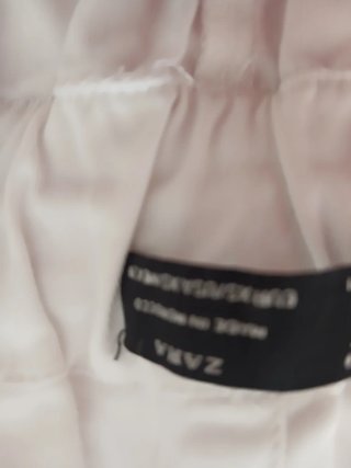 Falda Zara Blanca Talla M