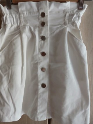 Falda Zara Blanca Talla M