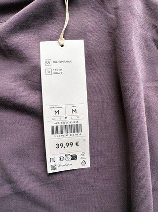 Sudadera Oysho Talla M Morado