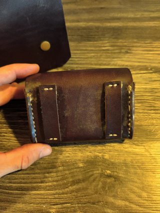 Bolso y Cartuchera de Cuero Artesanal  Piel Vacuno