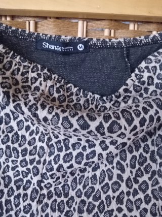 Vestido estampado leopardo sin tirantes