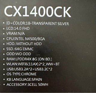 Asus Chromebook 8GB RAM