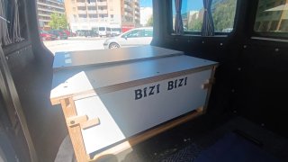 Mueble Cama Camper con Colchón Viscoelástico