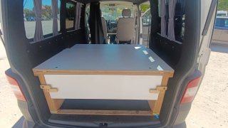 Mueble Cama Camper con Colchón Viscoelástico