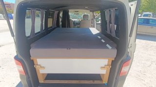 Mueble Cama Camper con Colchón Viscoelástico