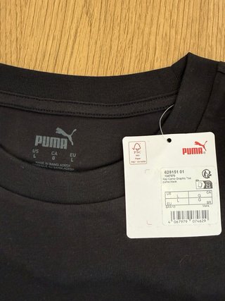 Maglietta Puma Uomo Taglia L Nera