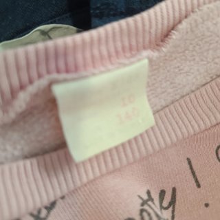 Conjunto sudadera azul y rosa niña 10años