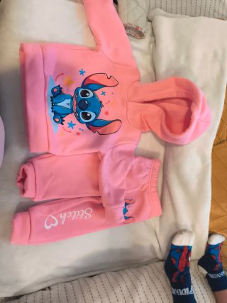 Conjunto niña 3 años Stitch rosa